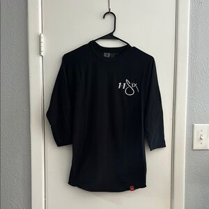 1•1•Six (1:16) Black Raglan Tee